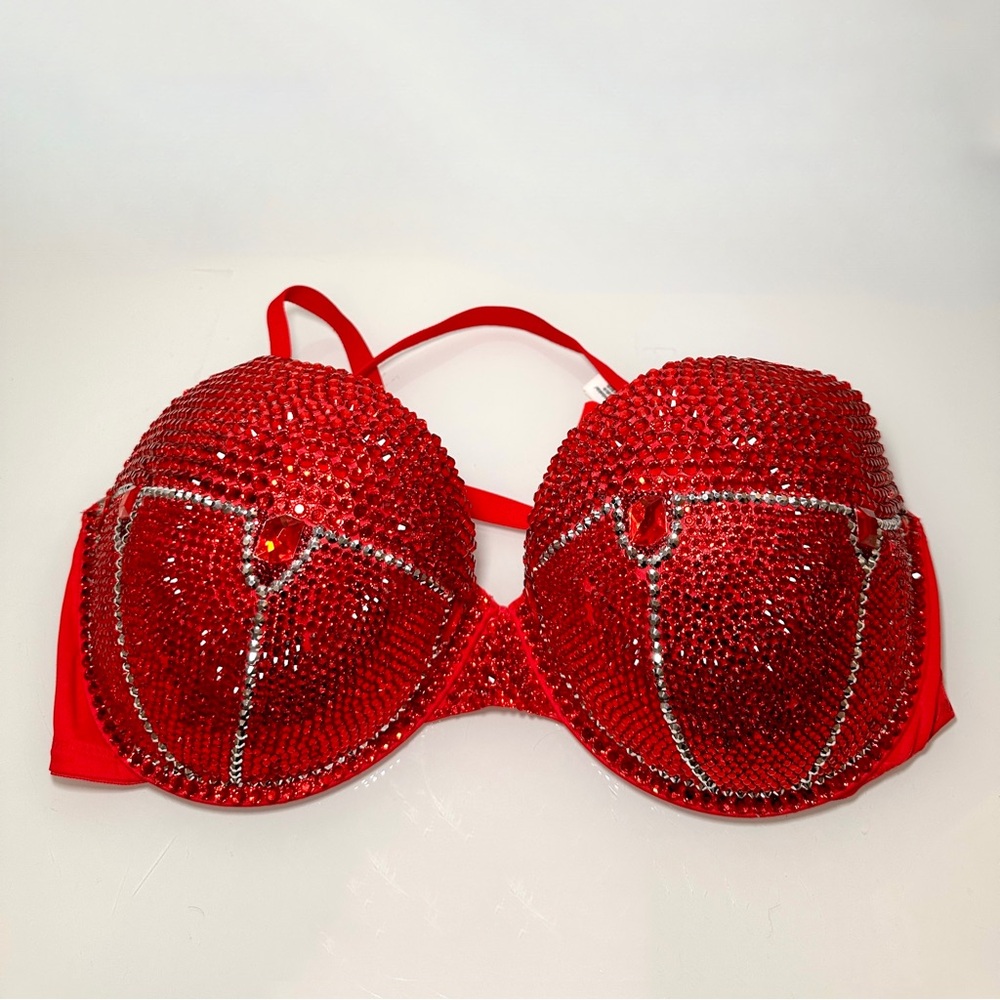 Custom Rhinestone Costume Bra - Picture 2 of 2